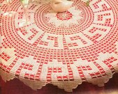 Instant PDF Digital Download Vintage Chart Crochet Pattern Filet Classic Antiquity Tablecloth Pattern A335