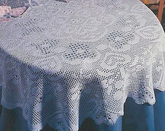 Wzór na szydełkowanie filetowe w stylu vintage | Owalny obrus z kwiatowym wzorem filetowym | Wzór na szydełkowanie filetowe – Wykres nr B231*