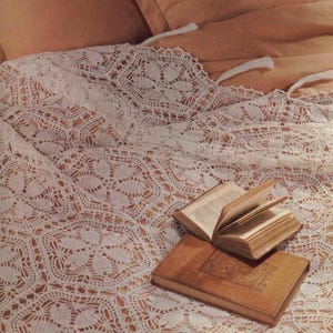 Patchwork Tagesdecke mit Vintage Muster - Tagesdecke / Bettüberwurf - 140 x 220 cm - Anleitung #166*