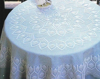 Vintage Chart Crochet Pattern Round Pineapple Tablecloth| Instant PDF Digital Download Pattern # S59*