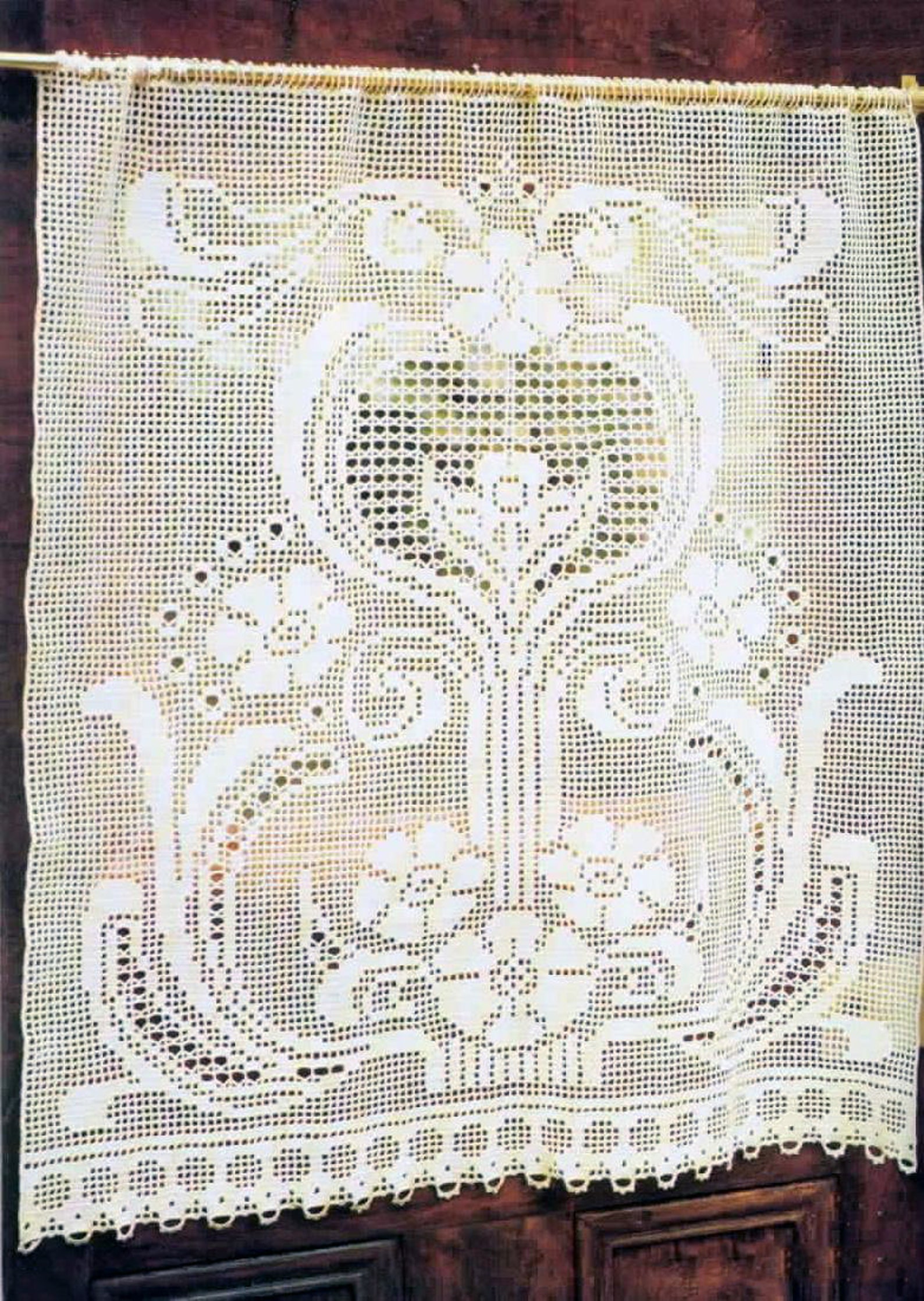 Vintage Crochet Pattern Filet Curtains for Cottagecountry Etsy