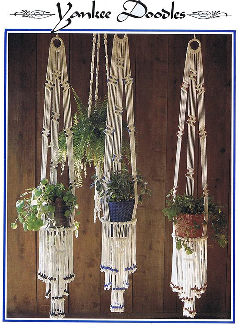 Vintage Macrame Patterns Macrame Pattern Ebook PDF Instant Etsy