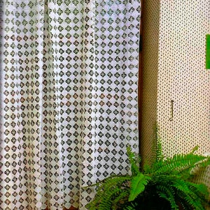 Lace curtains crochet pattern Size: 200 x 165 cm 80 x 66 ins Crochet lace motifs window decor vintage pattern – Chart PDF download #A486*