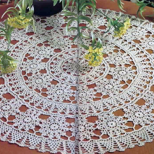 Round lace table center vintage crochet pattern Doily Centerpiece Round Placemat Crochet pattern - Chart Instant PDF download #13*