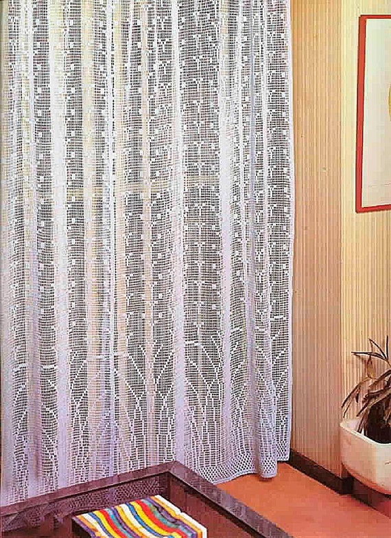 Crochet curtains on sale