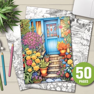 26 Secret Garden Coloring Book, Adults kids Instant Download