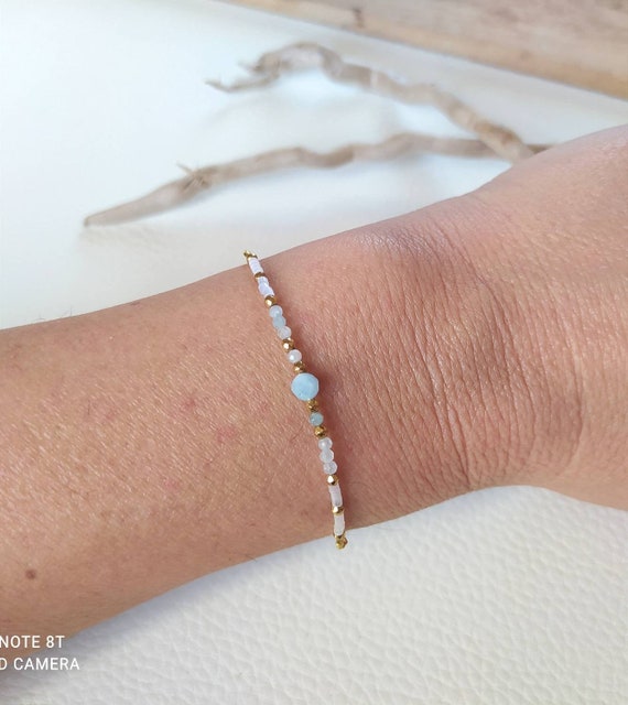Etsy aquamarine bracelet best sale