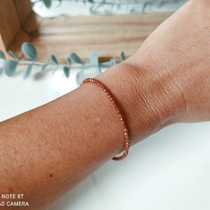 TRÈFLE MARBRE BLANC Bracelet cristaux naturels femme