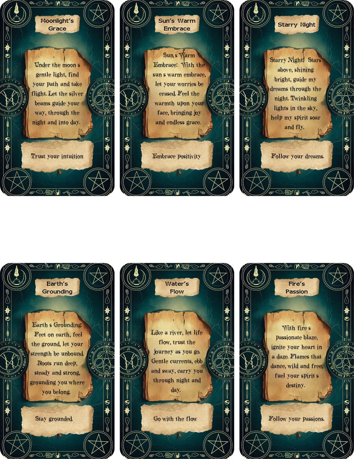 Book of Spells Oracle Deck: 78 Cards, Tarot Companion (PDF & PNG) - Etsy