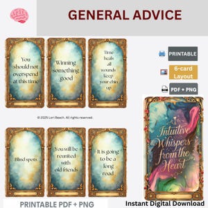 80-Card Oracle Intuitive Deck-Instant Digital Download- Printable-Dual Sided, Pre-Aligned Oracle cards. Print and use in minutes.