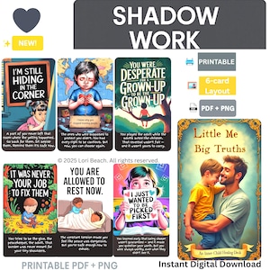 Little Me, Big Truths: An Inner Child oracle Deck of 72- Cards| Message cards| Oracle| Tarot| Print| Instant Download|