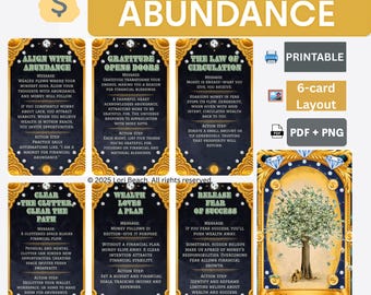 Wealth Building Oracle Deck: Millionaire Mindset, Finance Guide (Digital Download)