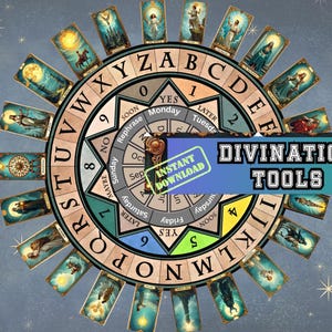 Printable Pendulum Board -Instant Digital Download| Divination Tool| Pendulum not included