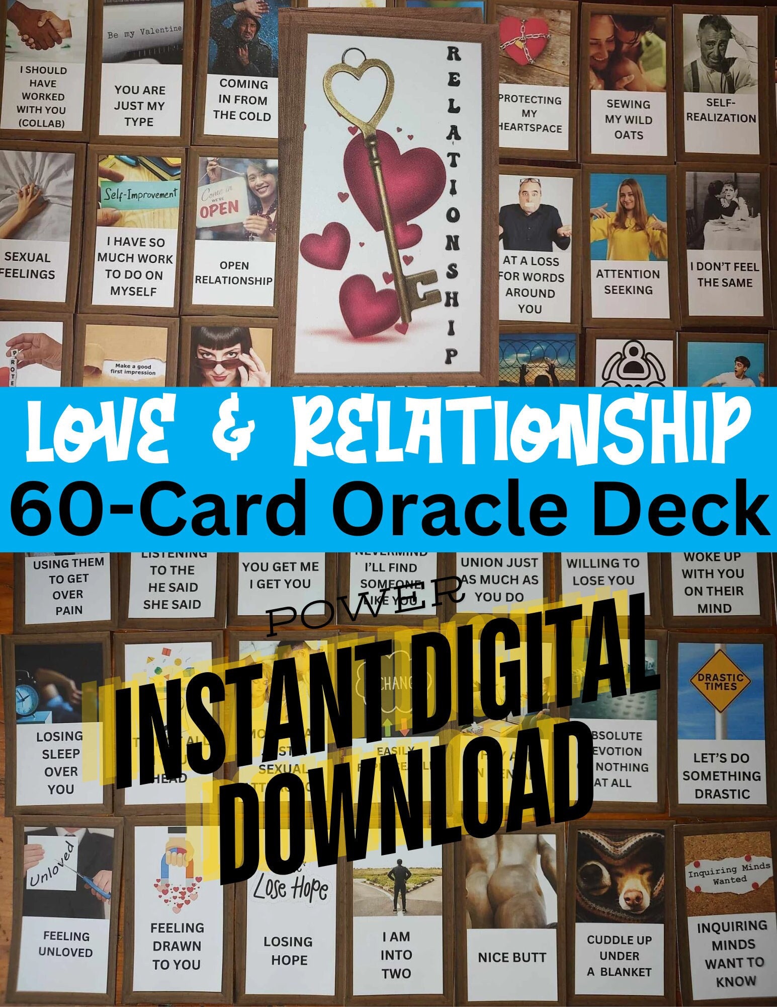 Printable Tarot and Oracle Card Deck Printable Oracle Deck Printable Oracle Card Tarot Card ...