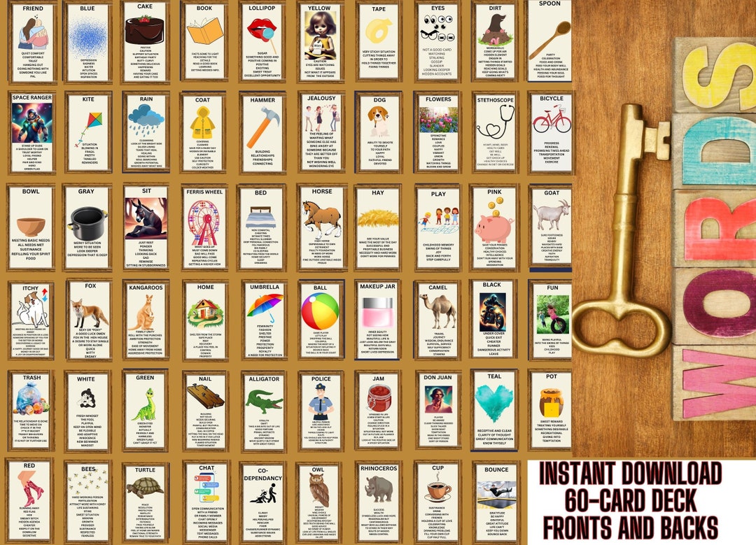 Printable Tarot and Oracle Card Deck Printable Oracle Deck Printable Oracle Card Tarot Card ...