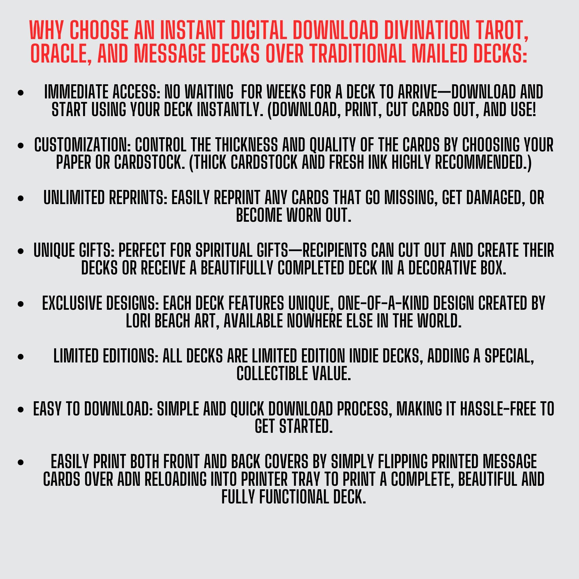 Cryptic Creatures Tarot Deck: Gothic Horror Mythical Oracle (PDF & PNG ...