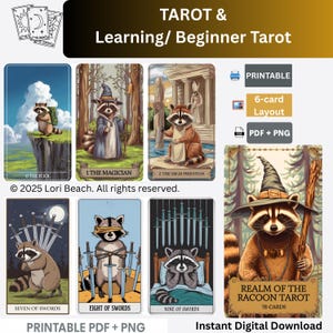 Tarot card deck Instant digital download, printable tarot oracle decks, 78-cards. Instant access. Tarot Card decks