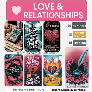 Printable 78-Card Oracle card deck - Digital Download Instant Access, Printable, Tarot Companion Deck, Oracle Message Cards