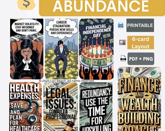 Finance & Wealth Building Oracle Deck: Printable Tarot Companion (Digital Download)