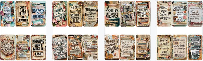 Ephemera Oracle, Junk Journal Deck, Oracle Card Set, Vintage Oracle, Printable Oracle, Digital Oracle, Oracle Deck PDF, Oracle Deck PNG, Oracle Guidance, Oracle Messages, Oracle Keywords, Oracle Insights, Oracle Ephemera