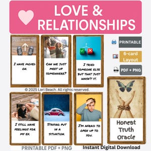 Oracle Deck Tarot Deck Companion 80-Card Mini Deck Instant Download Digital Print at Home Pre-Aligned Instant Access No Experience Needed.