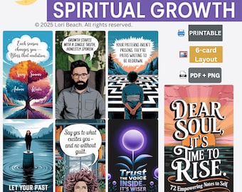 Empowering Oracle Card Deck: 72 Self-Love Messages (Instant Download
