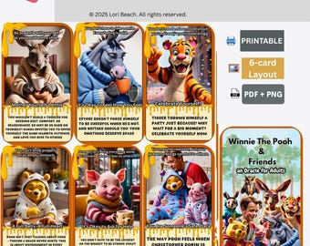 Winnie the Pooh Oracle Cards: Nostalgic Adult Guidance (Digital Download)