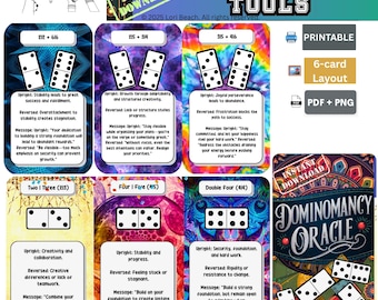 Dominomancy Oracle Deck: 78 Printable Cards (Digital Download)