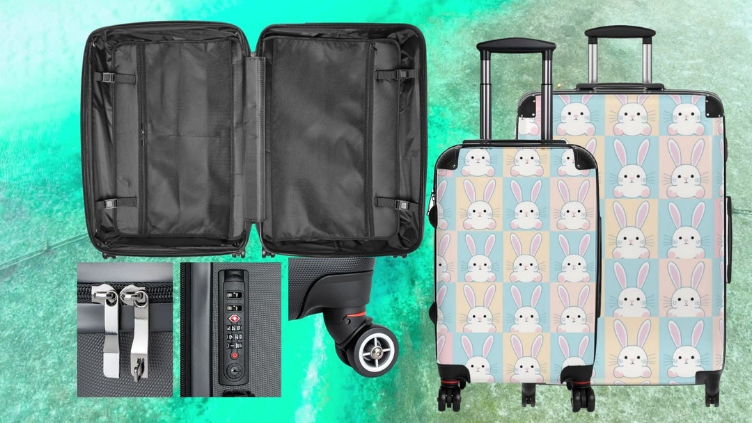 Suitcase Set Bunny Theme Luggage Set Best Carryon Bag Child Luggage ...