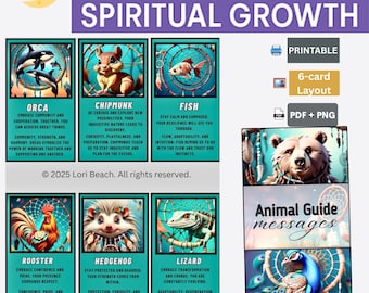 Spirit Animal Oracle Deck: 72 Card Messages (Digital Download)