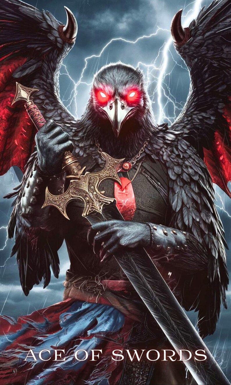 Cryptic Creatures Tarot Deck: Gothic Horror Mythical Oracle (PDF & PNG ...