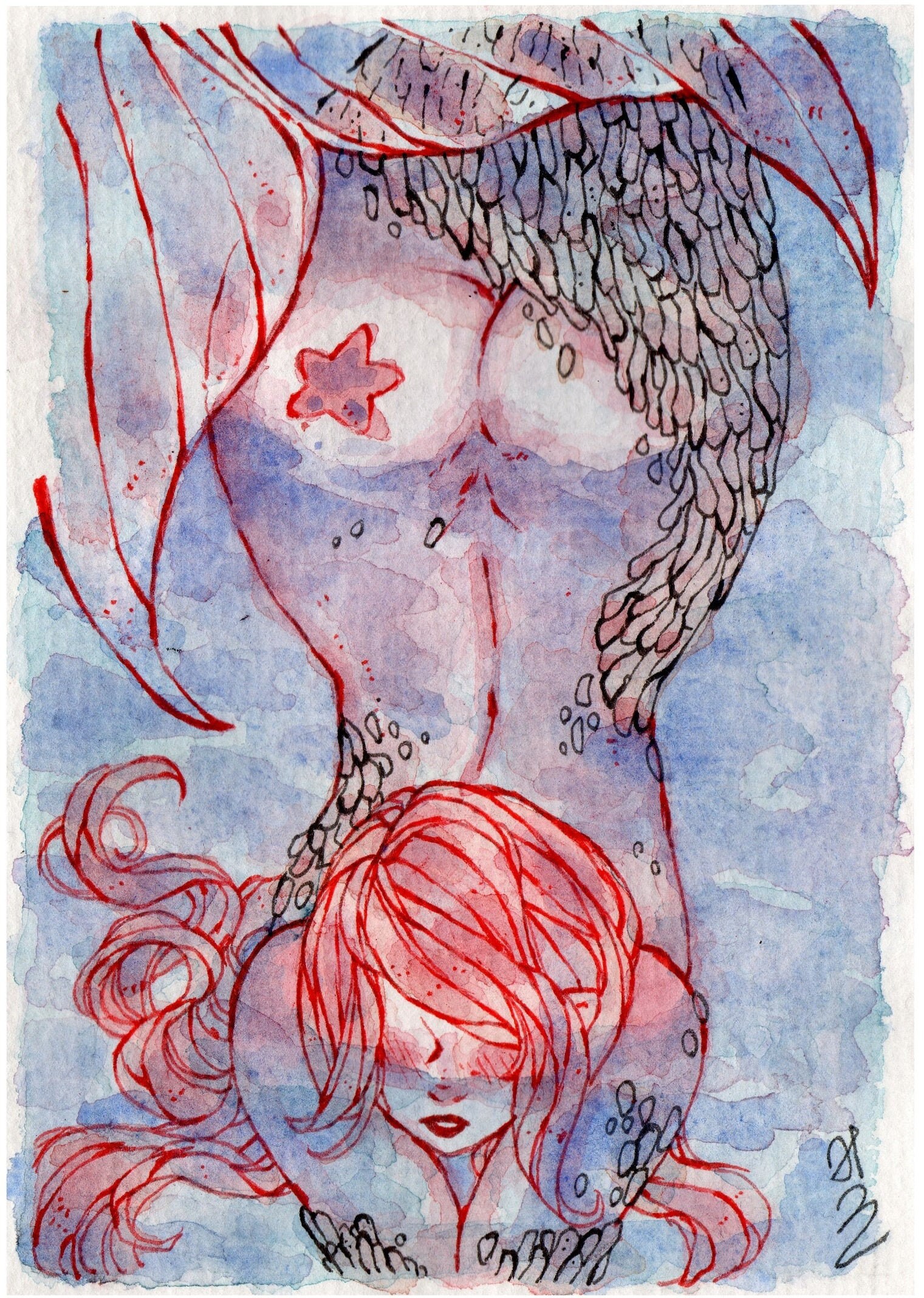 Toile Sirène Rosée