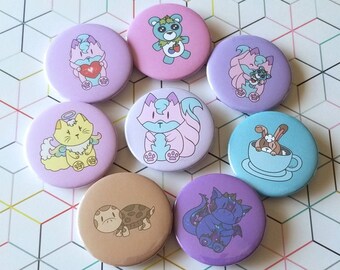 Cottontail and Friends Button set