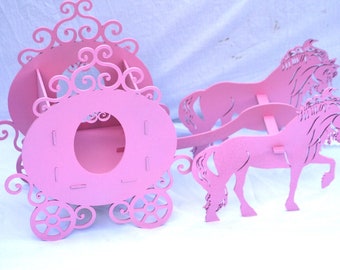 L48--HORSE/CARRIAGE CENTREPIECE wedding table centerpiece wedding carriage decor candy cart sweet cart donut donut wall small