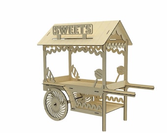 A114 CANDY CART SWEET holder candy stand ferris wheel candy bar sweet cart wedding birthday table donut donut wall wedding party table