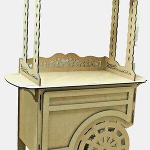 CANDY CART sweet cart wedding cart sweet holder sweet table centerpiece wedding table candy cart table top cart candy bar 1205