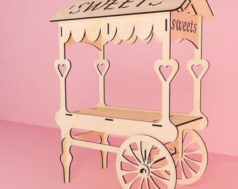 L09-- candy cart sweet cart table top wedding cart sweets candy cart candy bar wedding birthday donut wall sweet table weddings
