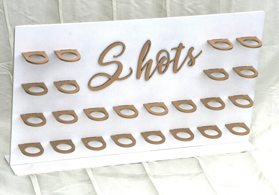 A137 SHOT GLASS WALL Donut Wall Glass Holder Drinks Table Wedding Party