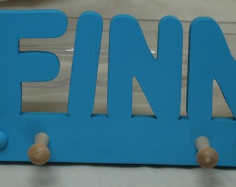PERSONALIZED WOODEN coat hook hanger bedroom door name personalized coat peg hook hangers childrens bedroom hanger CH1
