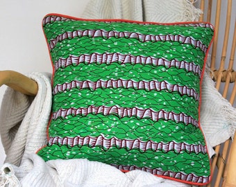 Green WAX cushion "Begoro"