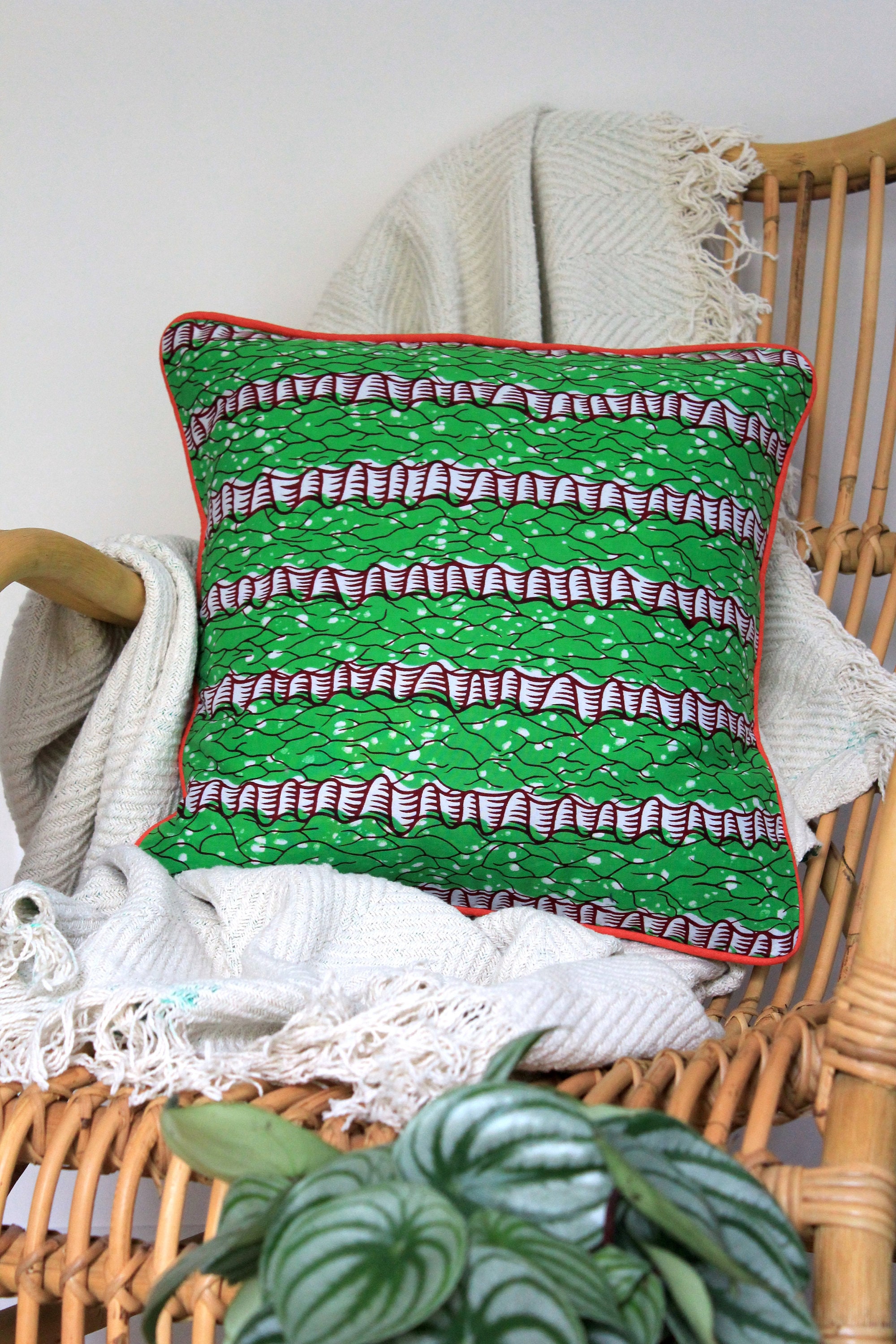 Coussin Wax Vert Begoro