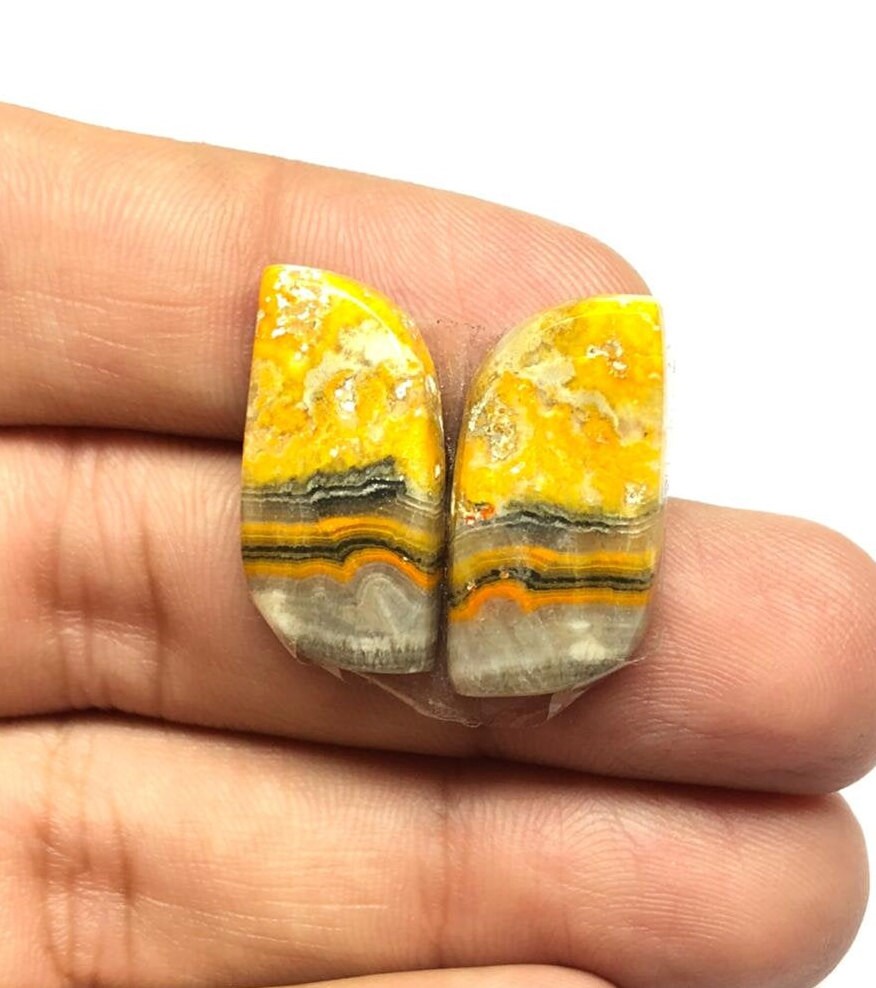 Natural Bumble Bee Jasper gemstone Bumble Bee smooth cabochon shape oval designer cabochon high quality loose gemstone,