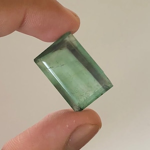 Beautiful Natural Green Fluorite Gemstone, Eye Clean Fluorite, Octagon Fluorite, Faceted Green Fluorite Loose Gemstone For Jewellery Making