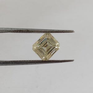 Moissanite Diamond White Moissanite Diamond Emerald Cut Shape Color White Carat Weight 2.00  Size 6X6 MM