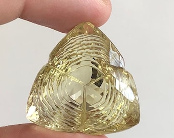 Stuning Lemon Quartz Gemstone, Laser Cut Carving Lemon Quartz, Top Quality Yellow Lemon Quartz Loose Gemstone For Jewellery Making