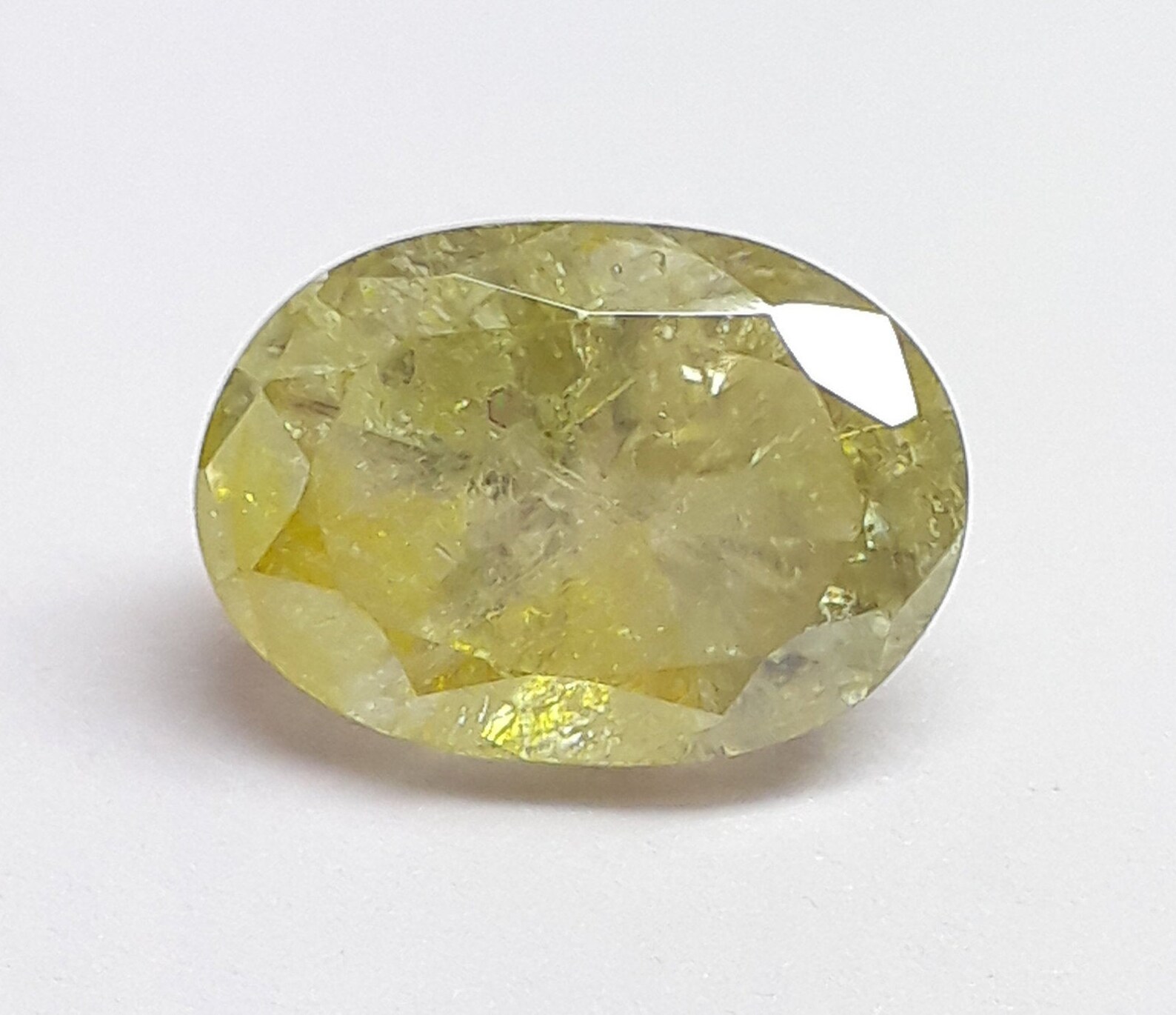 5.80 Cts Lab Grown Brilliant Yellow Moissanite Diamond 12x9 MM Etsy