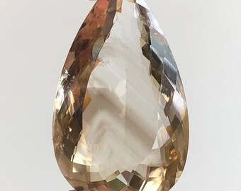 Fabulous Smoky Quartz Gemstone, Natural Faceted Smoky Quartz, Top Quality Pear Smoky Quartz Loose Gemstone For Jewellery Making