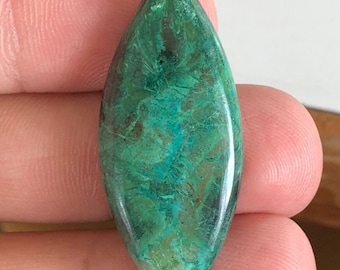 40x17 MM Natural Azurite Malachite Gemstone, Azurite Malachite Cabochon, Azurite Malachite Gemstone Azurite Malachite For Jewellery Making