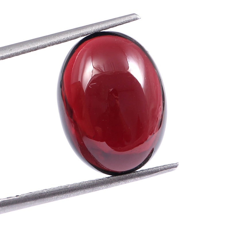 Natural Cabochon Red Garnet 12.75 Carat 10x15 MM Oval Shape Super Fine Quality Gemstone