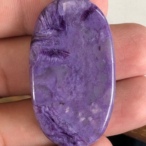 44x24 MM Charoite Cabochon, Natural Charoite Gemstone, Purple Charoite Cabochon, Top Quality Charoite Cabochon For Jewellery Making